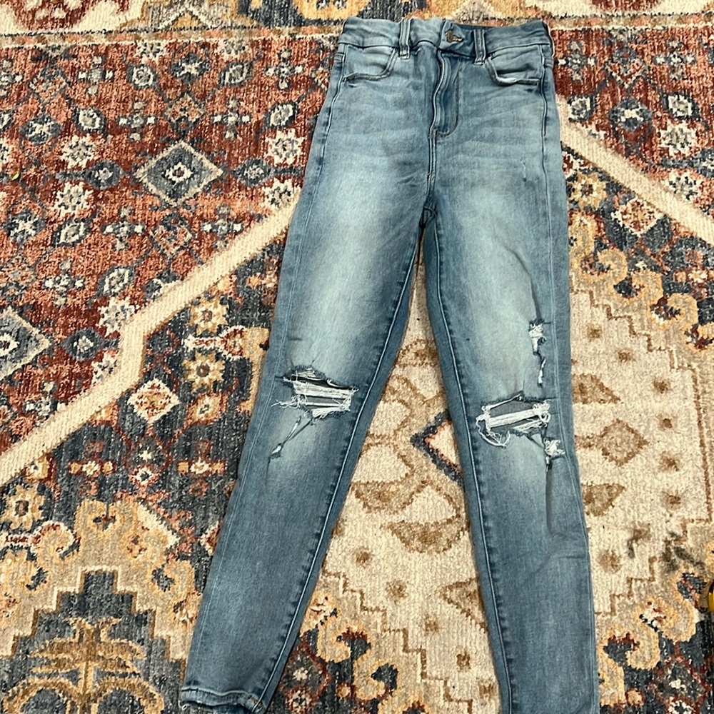 American eagle highest rise jegging size 0 short